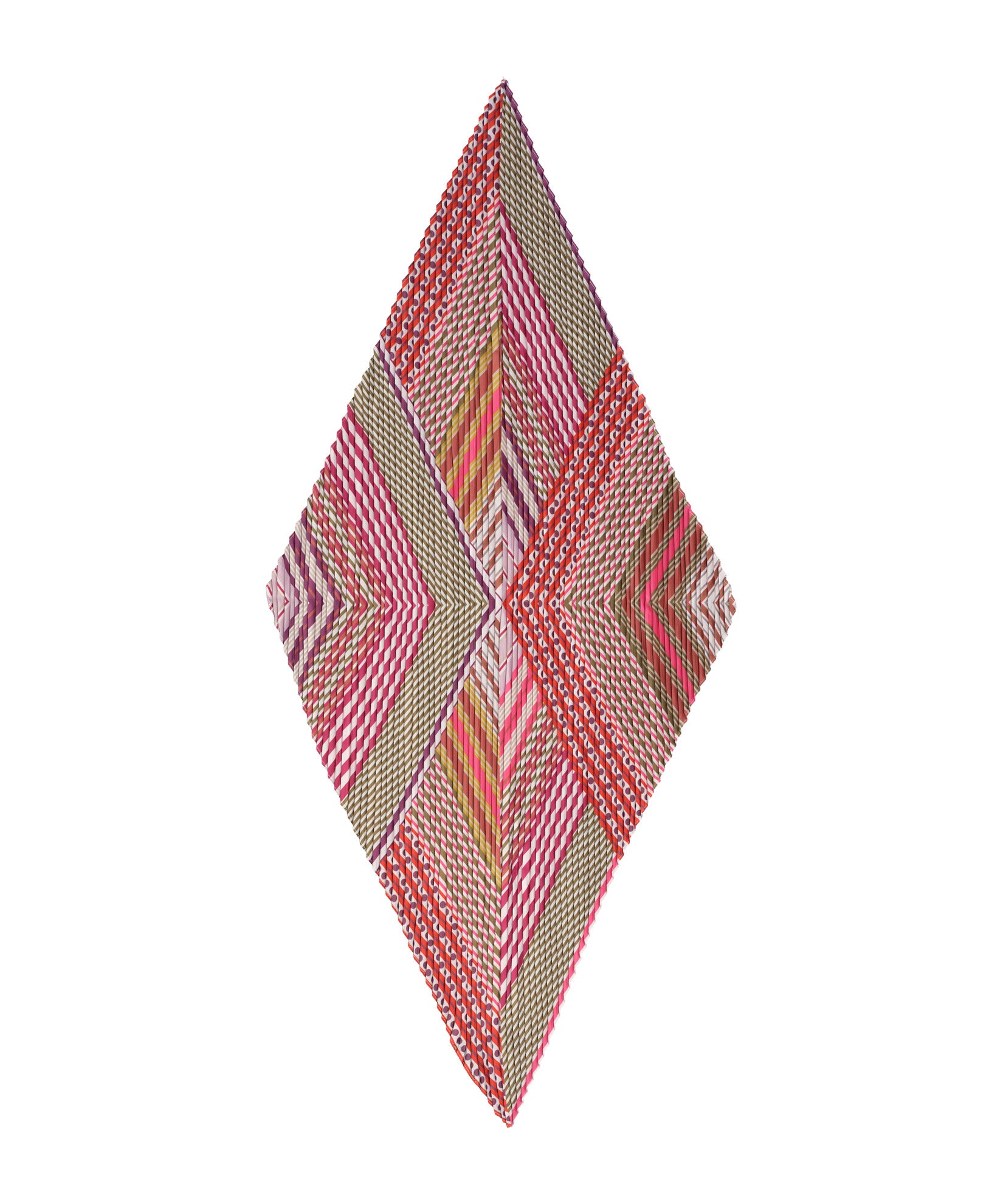 Downtown Pleated Diamond in color red clay