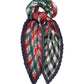 Patch Plaid Pleated Diamond in color red