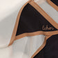 Colorblock Silk Bias Scarf in color black