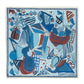 Cubists Oversized Square Scarf in color navy