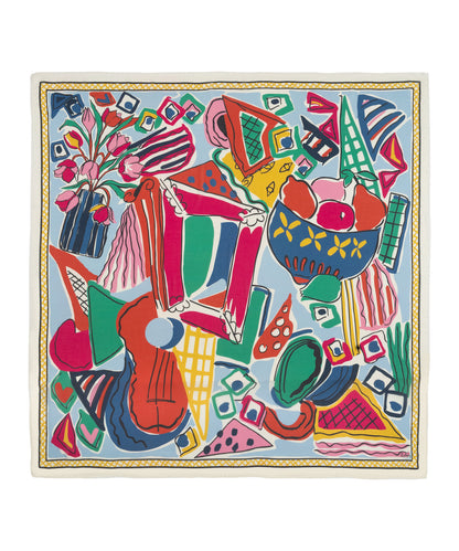 Cubists Oversized Square Scarf in color multi
