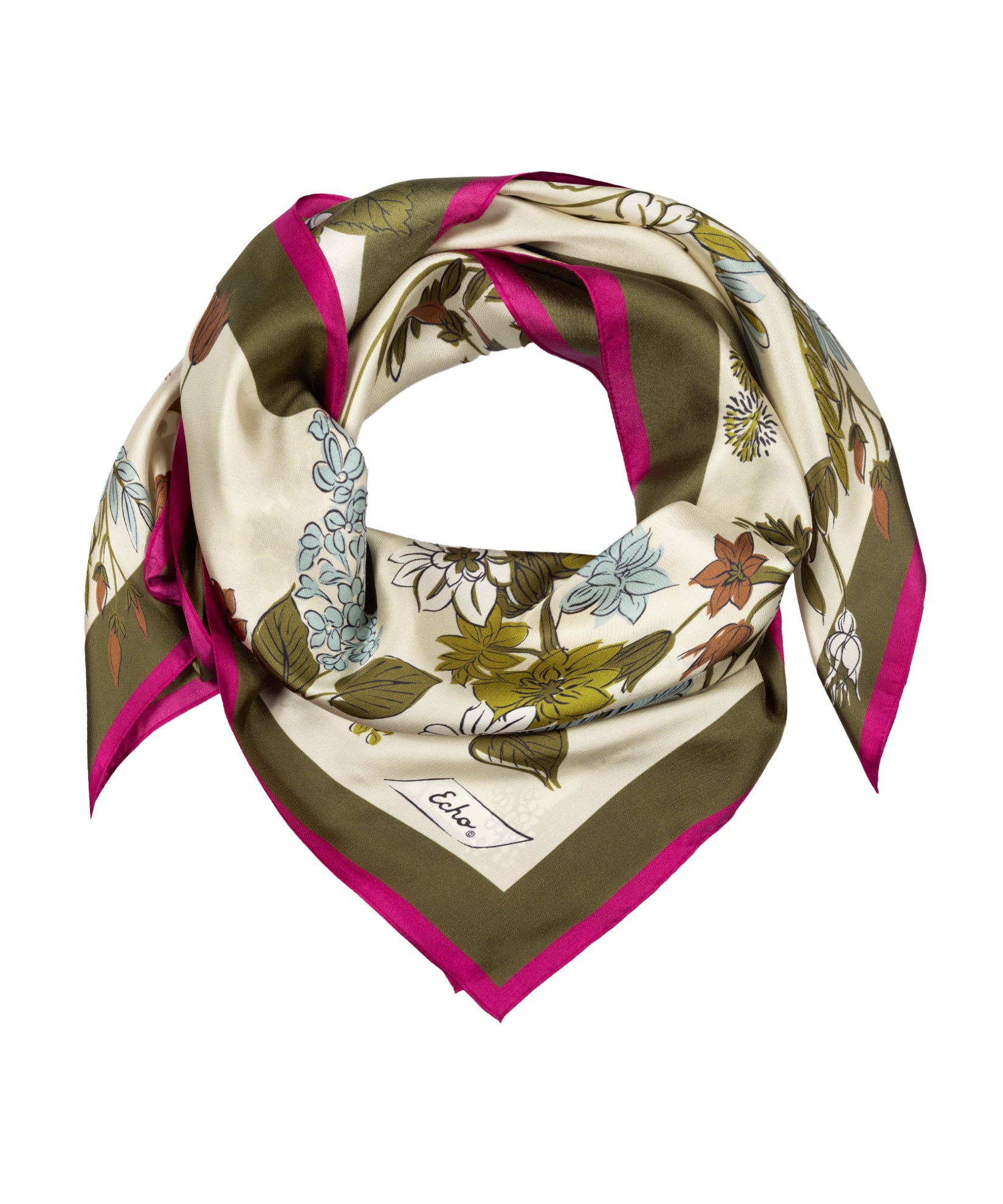 Vase Silk Square in Olive