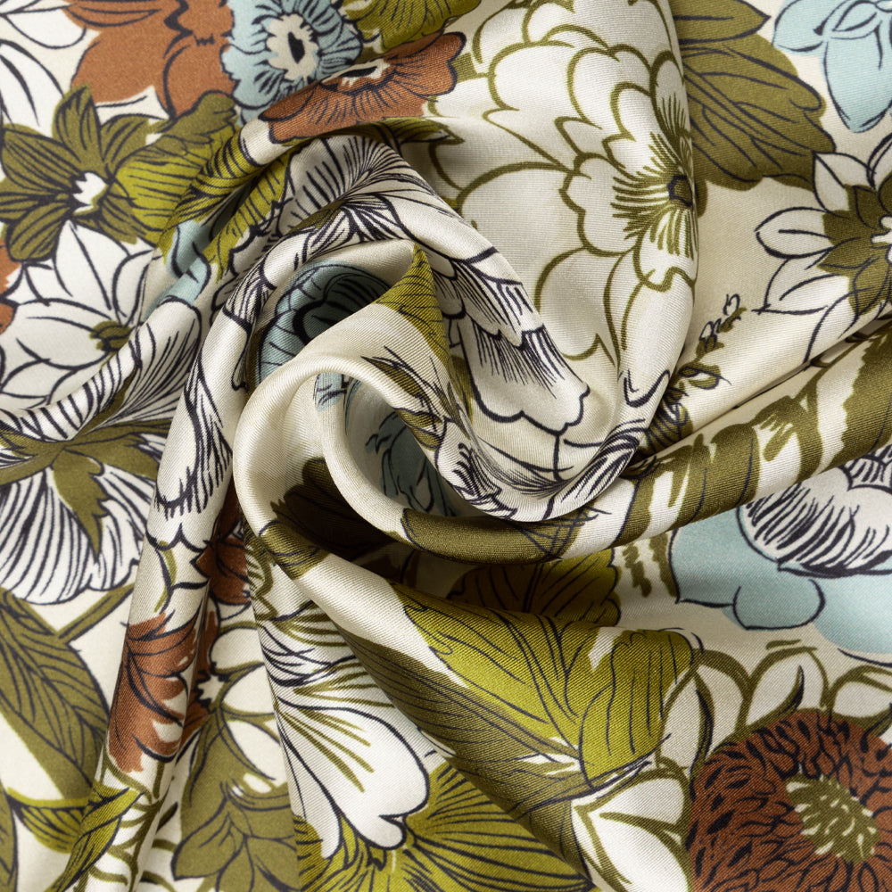 Vase Silk Square in Olive
