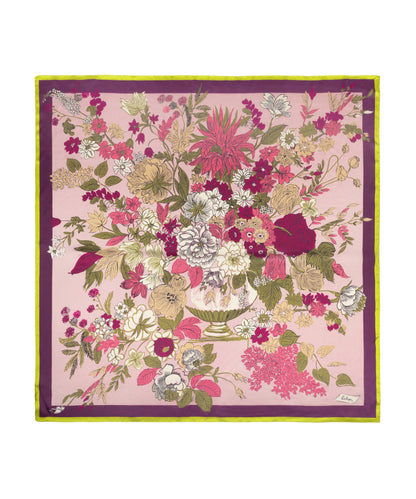 Vase Silk Square in Dusty Rose