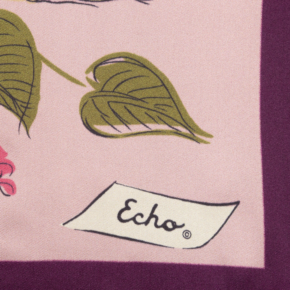 Vase Silk Square in Dusty Rose