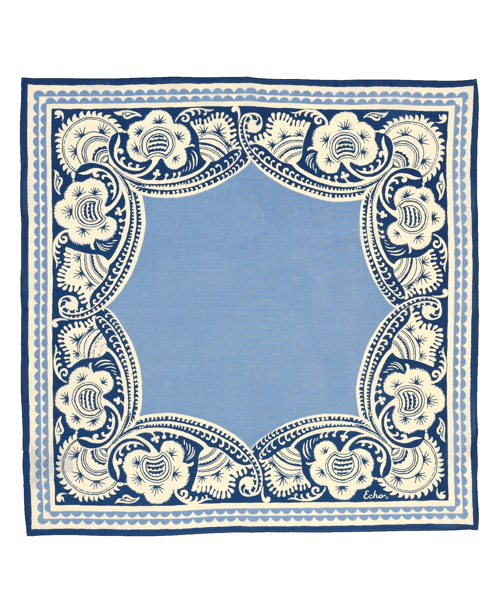 Blue Bohemian Bandana