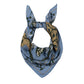 Nature Walk illustrated scarf in blue