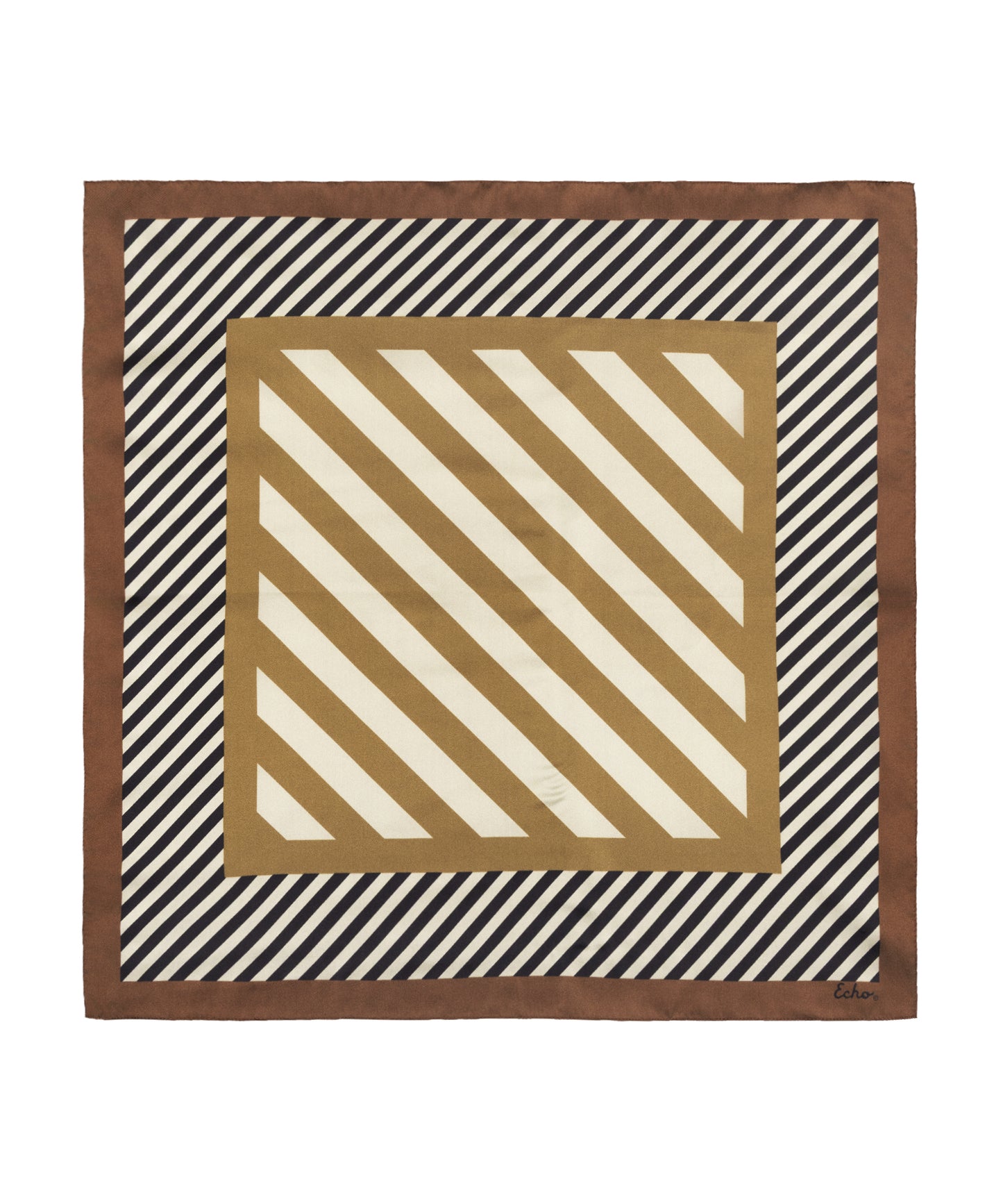 Striped Bandana in Black