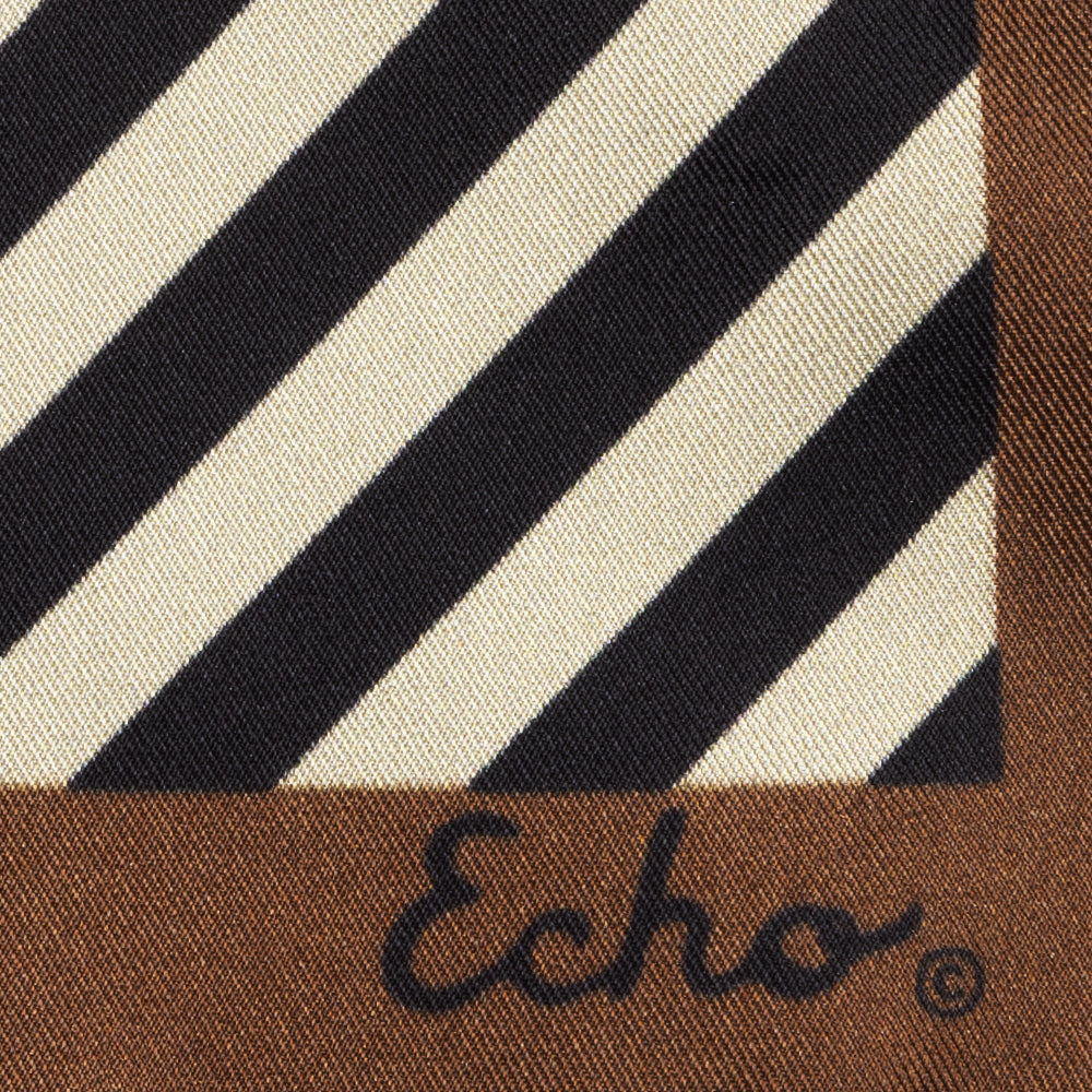 Striped Bandana in Black