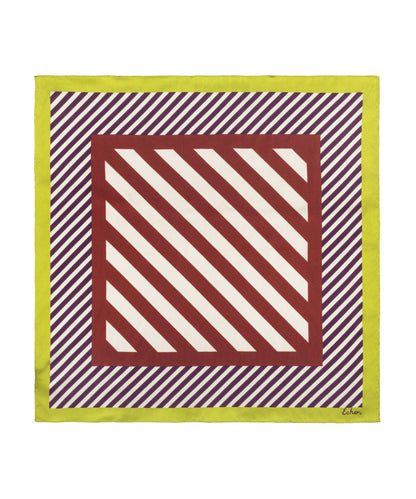 Striped Bandana in Mulled Wine