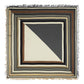 Oversized Half and Half Silk Square in Charcoal