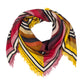 Oversized Half and Half Silk Square in Multi
