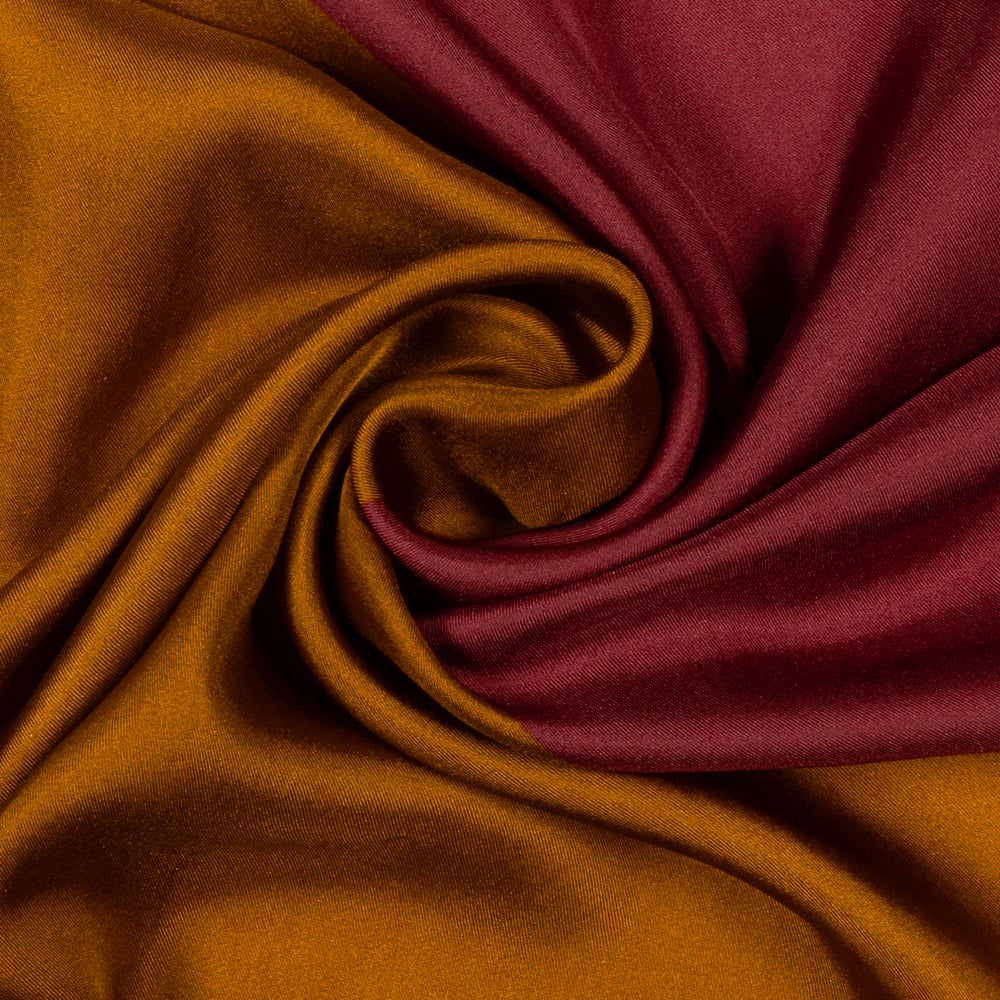 Oversized Half and Half Silk Square in Multi