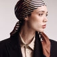 Concentric Stripes Silk Square in brown