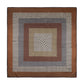 Concentric Stripes Silk Square in brown