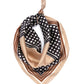 Dotty Silk Bandana in Black