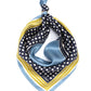 Dotty Silk Bandana in Navy