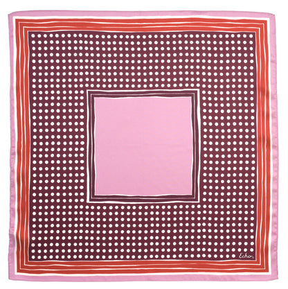 Dotty Silk Bandana in Winetasting