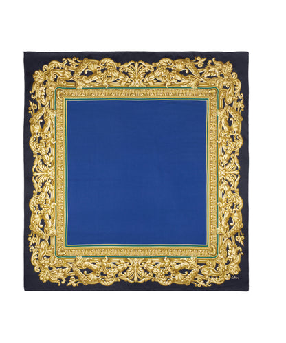 Picture Frame Silk Square in Navy