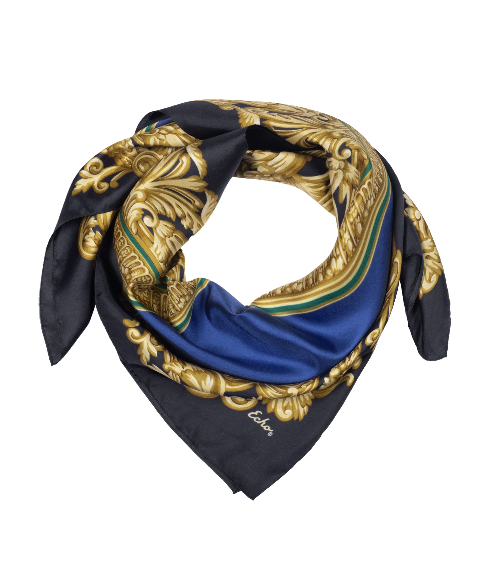 Picture Frame Silk Square in Navy