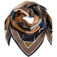 Geometric Silk Square in earth colors