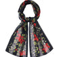 Poinsettia Scarf in Black