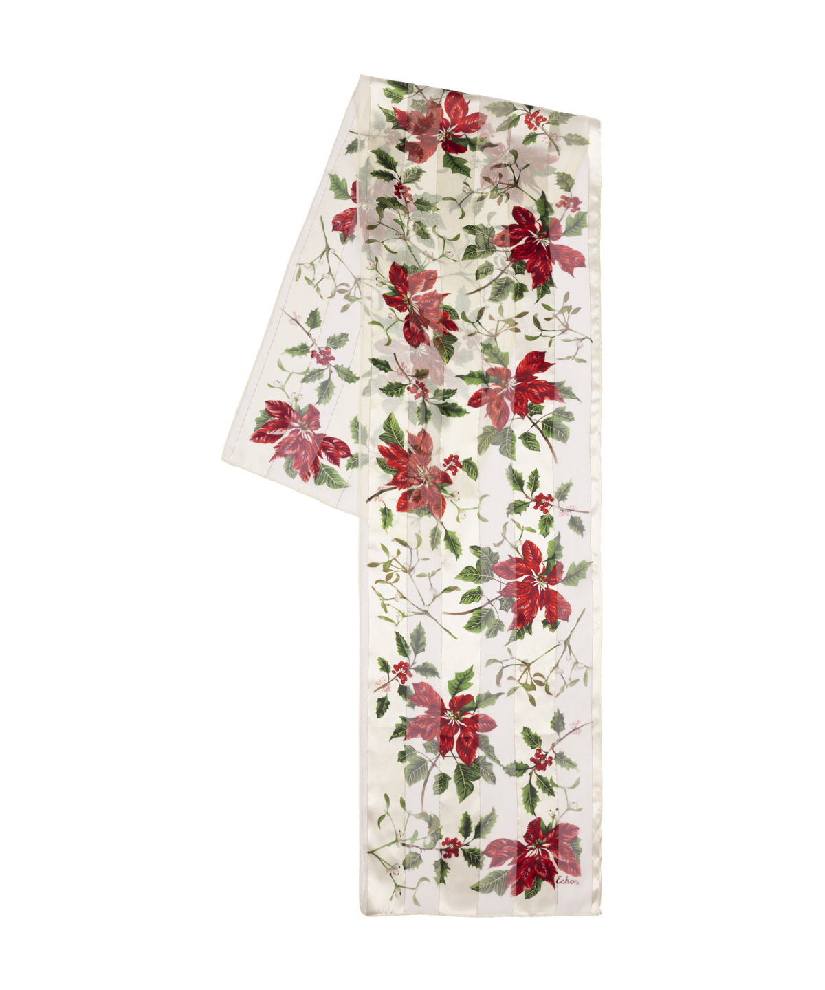 Poinsettia Scarf in Cream
