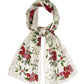 Poinsettia Scarf in Cream