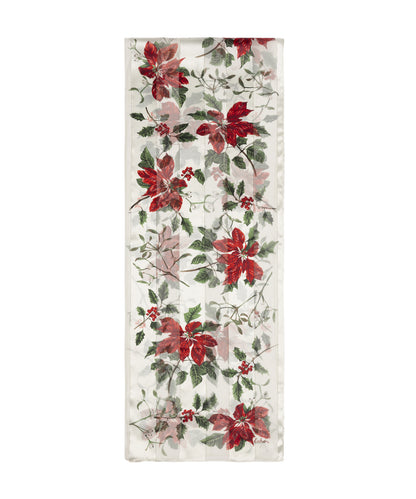 Poinsettia Scarf in Cream