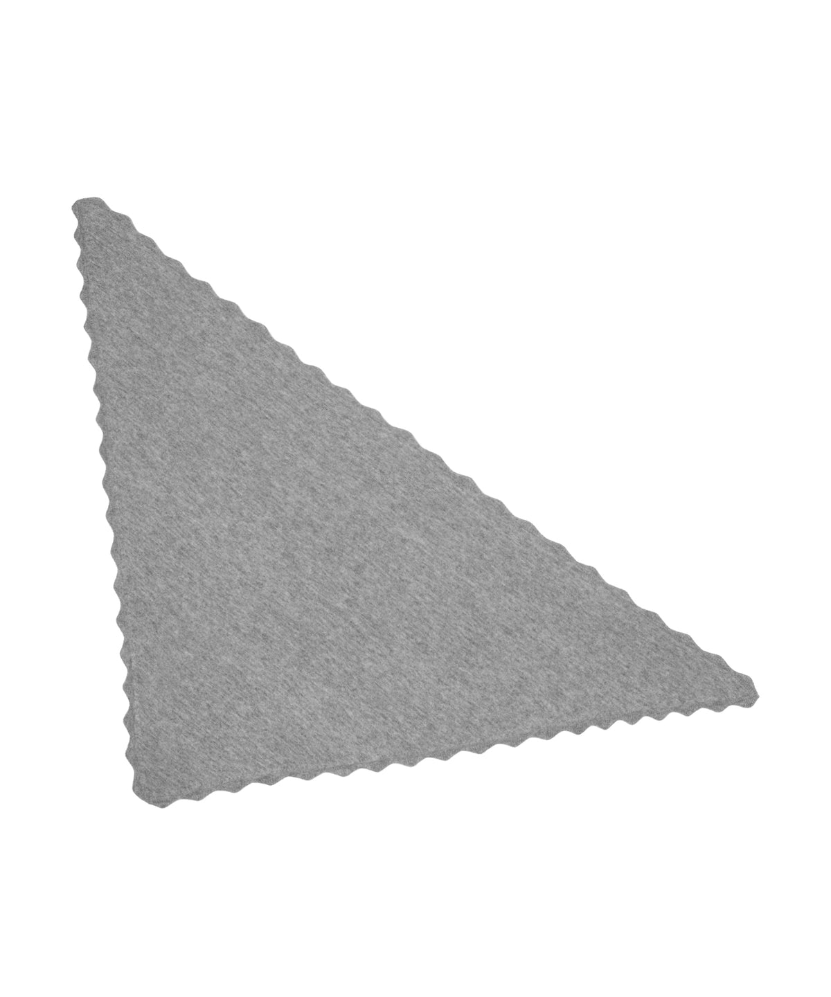 Scalloped Knit Triangle in grey