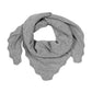 Scalloped Knit Triangle in grey