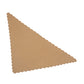 Scalloped Knit Triangle in beige