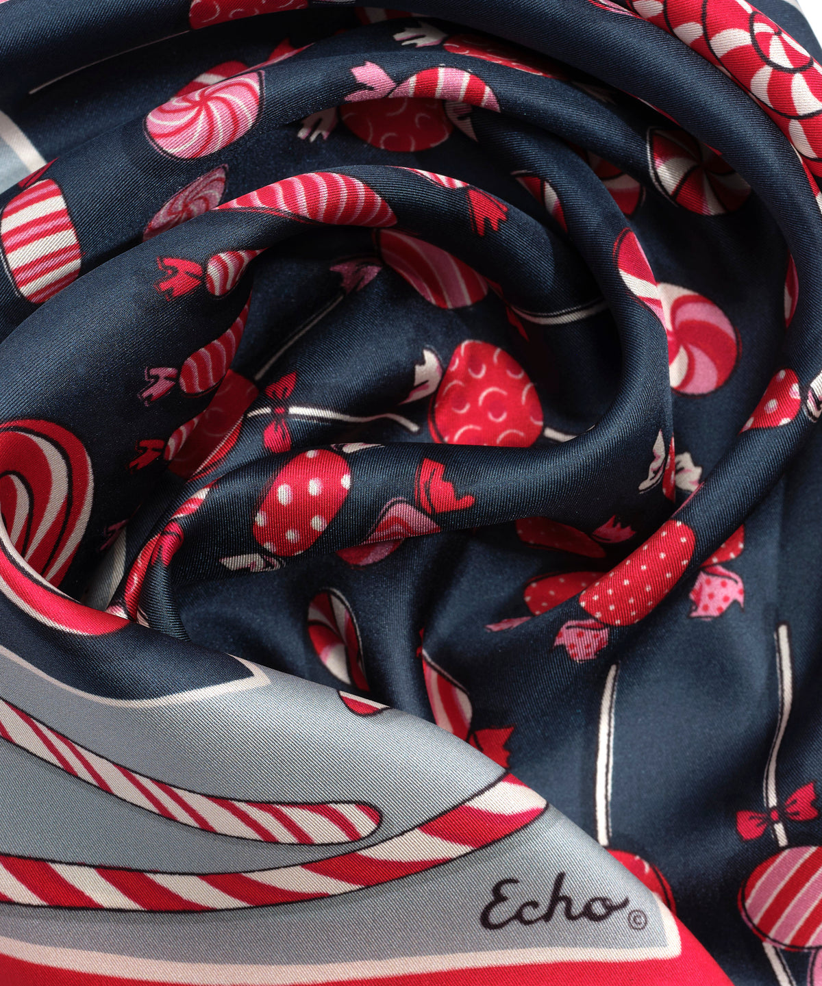 Christmas Candy Bandana in Navy