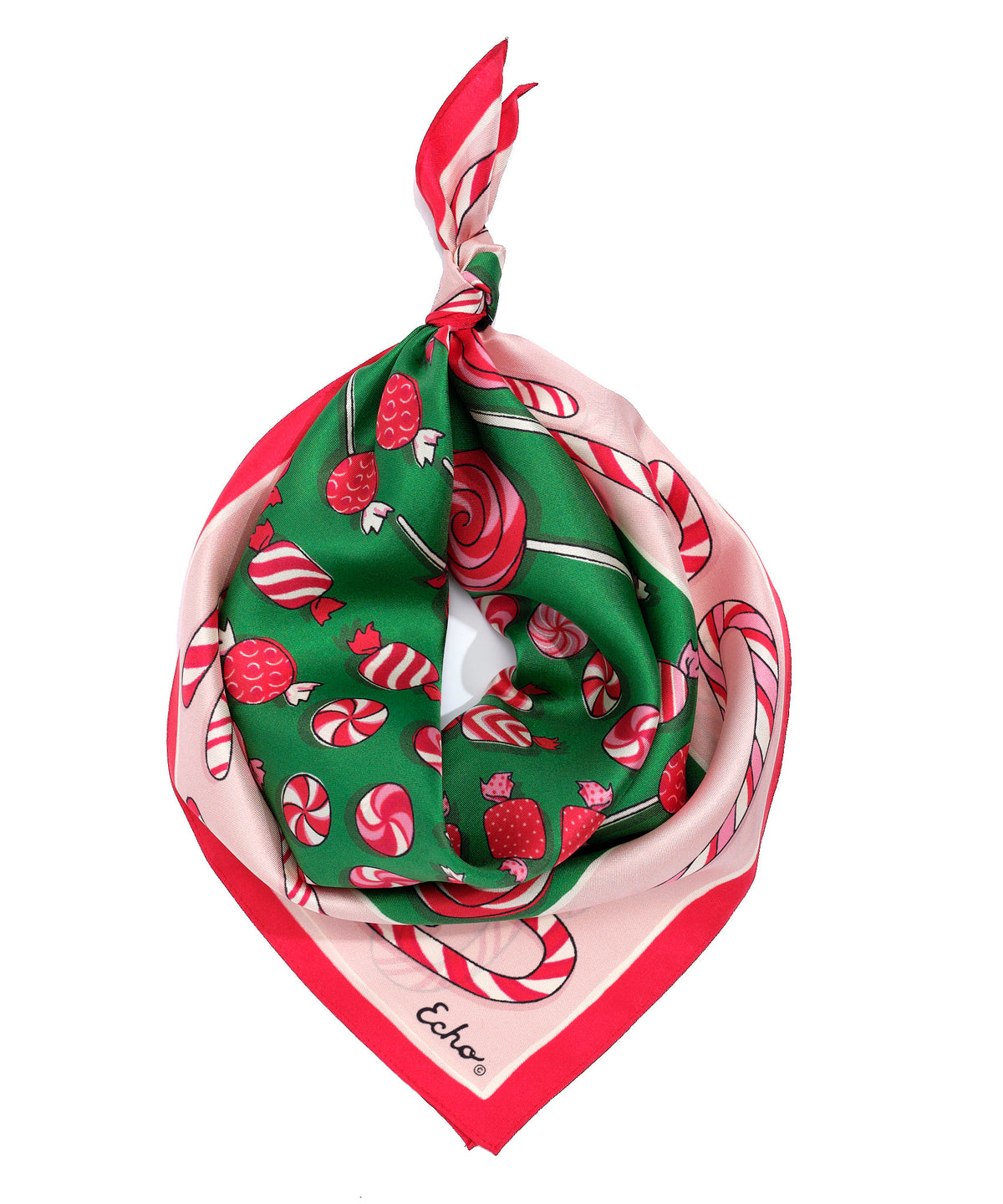 Christmas Candy Bandana in Cherry