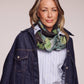 Blue Painterly Floral Wrap