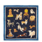 Doggie Daycare Scarf in Navy