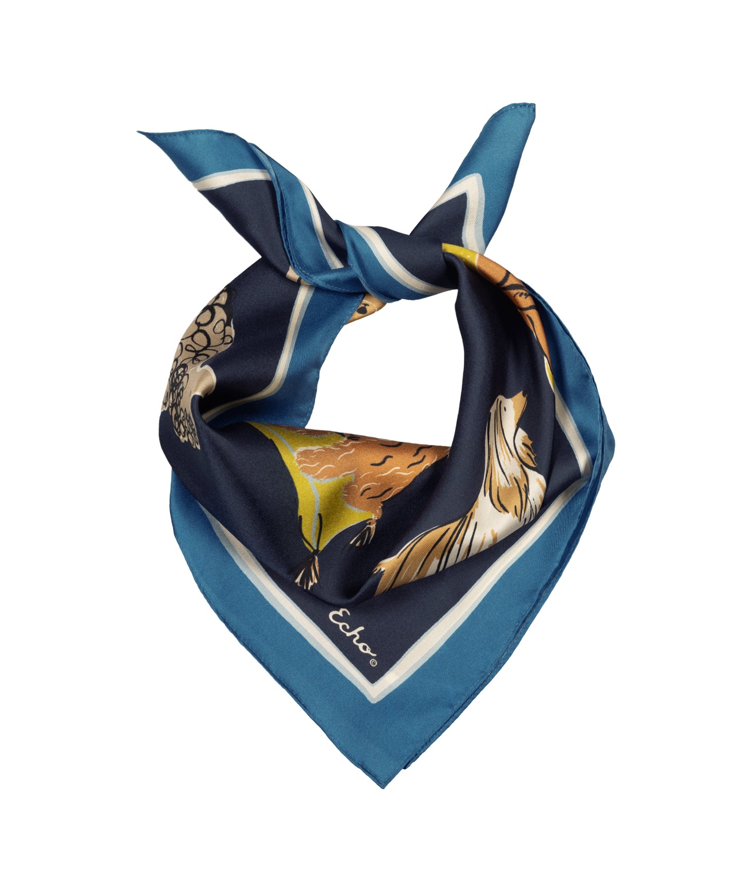 Doggie Daycare Scarf in Navy