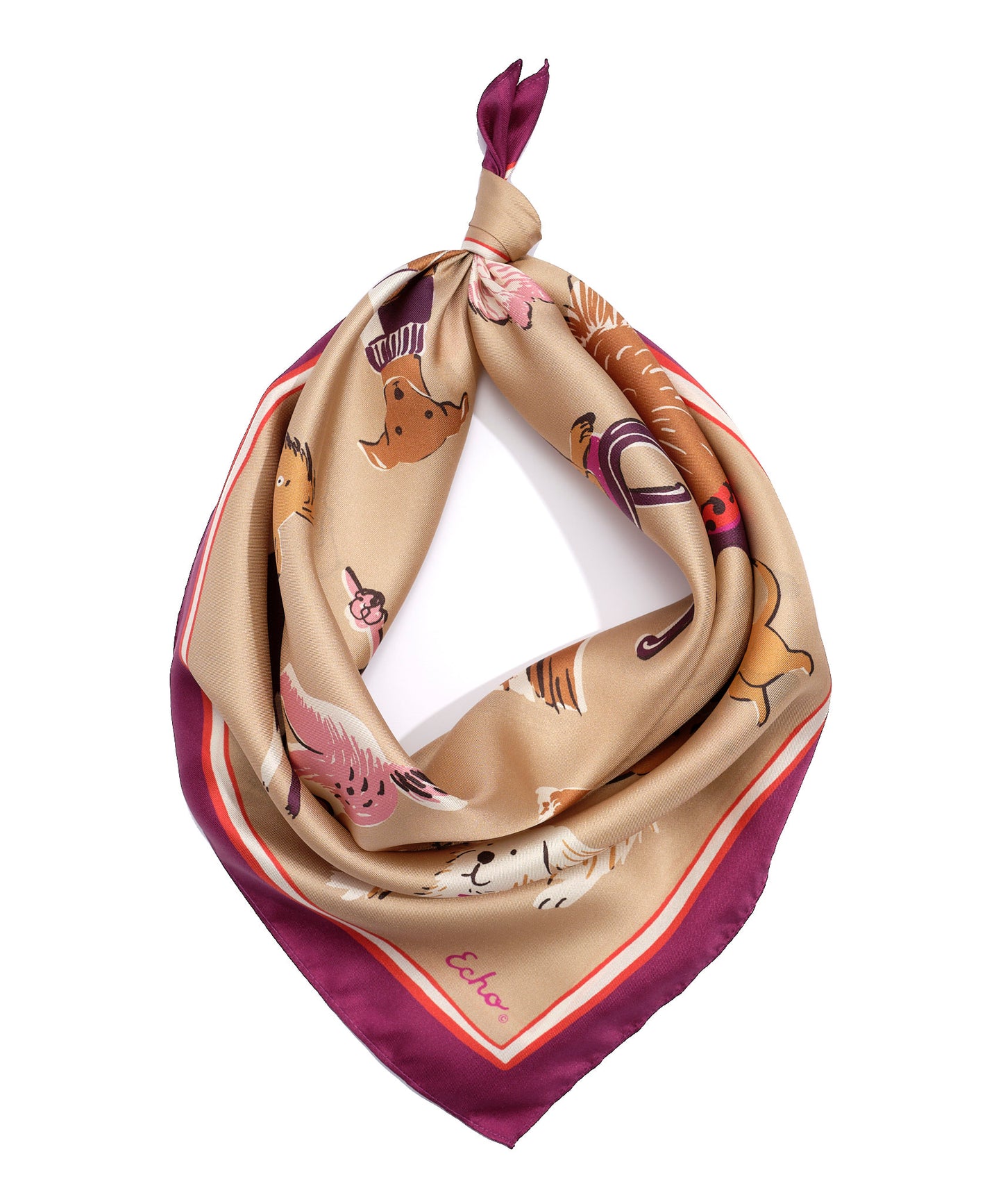 Doggie Daycare Scarf in Pink