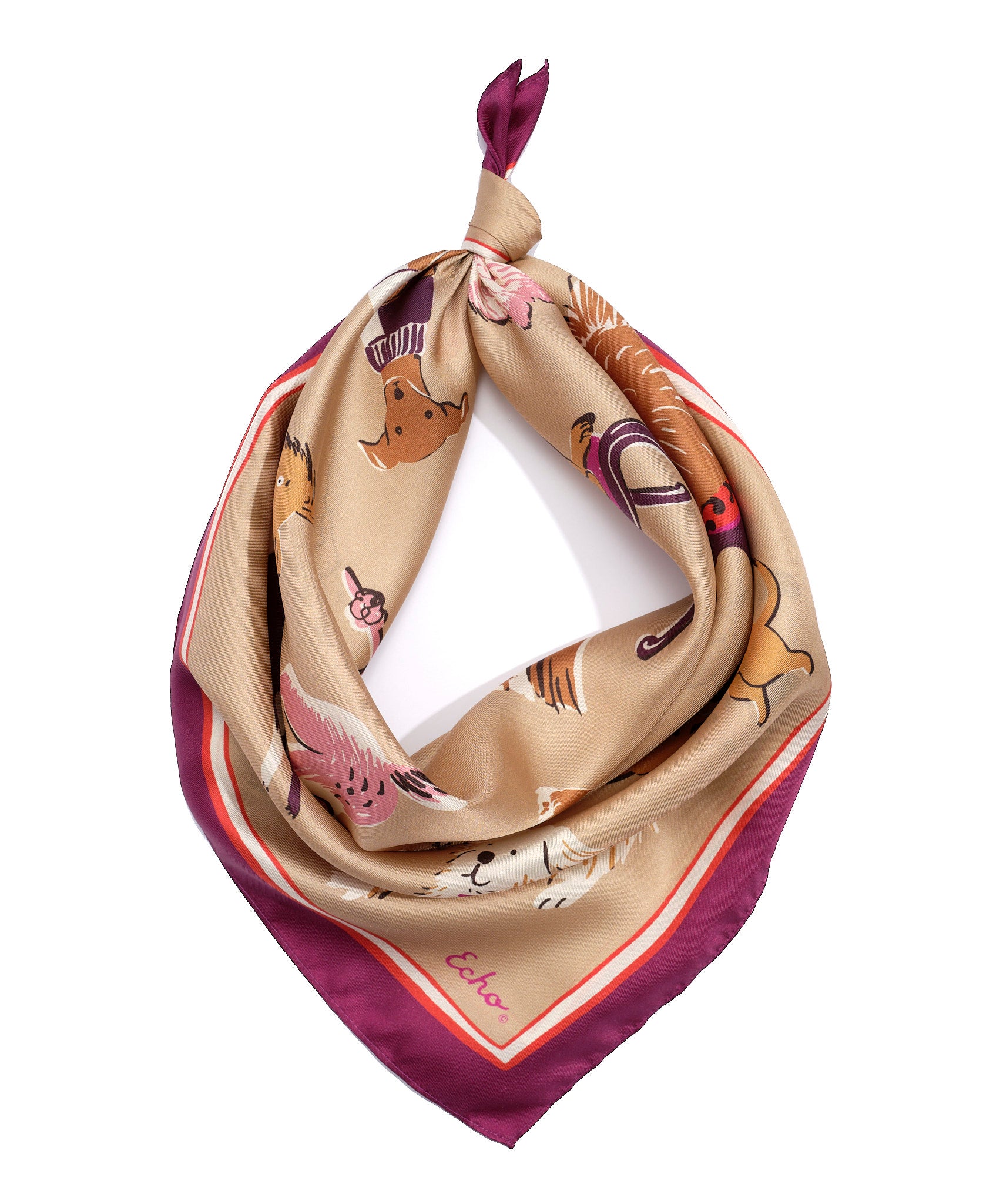 Doggie Daycare Scarf in Pink