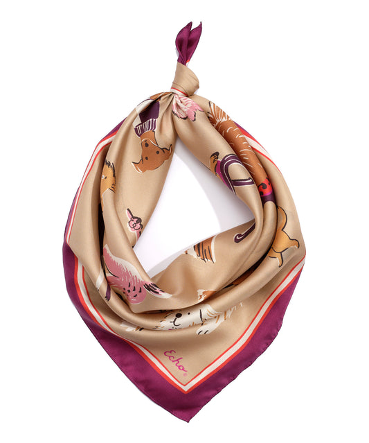 Doggie Daycare Scarf in Pink