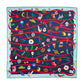Ornament Collection Silk Square in Navy