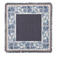 Floral wool and silk Bandana in blue