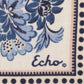 Floral wool and silk Bandana in blue