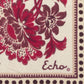 Floral wool and silk Bandana in red