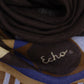Wool Modernist Geo Wrap in black