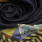 Wool Modernist Geo Wrap in navy