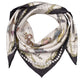 cream bejeweled silk scarf