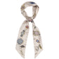 Bejeweled cream silk ribbon