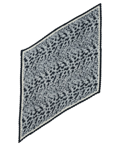 Leopard spotted diamond in silver