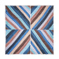 Painted Chevron Modal Square Scarf in blue